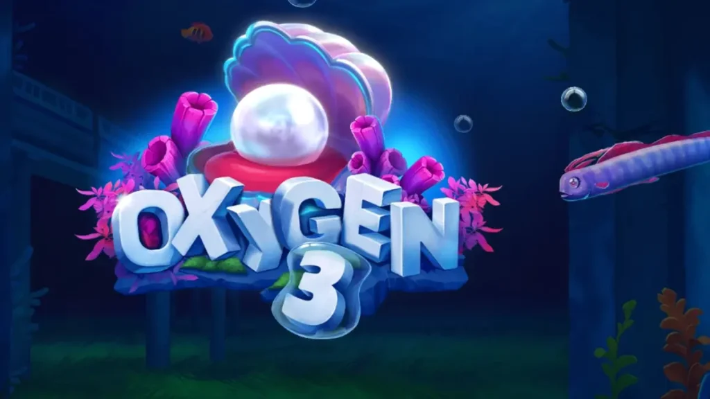 Tampilan visual slot Oxygen 3 dengan tema bawah laut futuristik