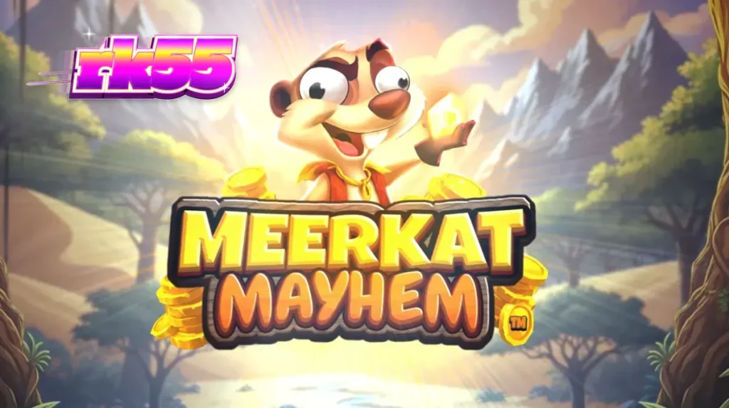 Tampilan antarmuka slot Meerkat Mayhem pada layar perangkat seluler
