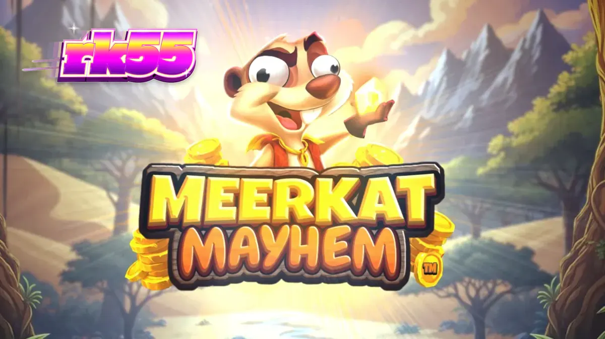 Tampilan antarmuka slot Meerkat Mayhem pada layar perangkat seluler